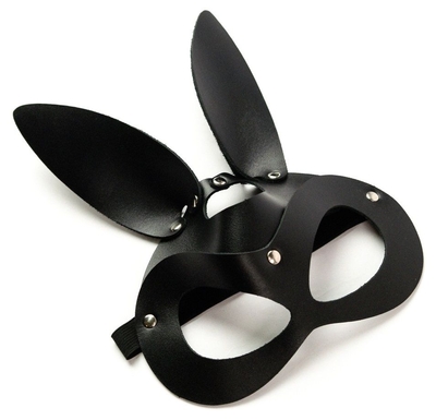 Черная маска Зайка с длинными ушками - фото, цены
